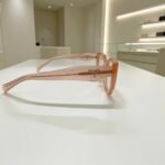 Women's Premium Square Acetate Eyeglass Frame – Lightweight Transparent Blush Pink Optical Glass - Image 2