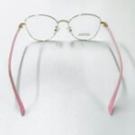 Women’s Premium Round Metal Frame| Gold & Pink Fashion Eyewear - Image 3