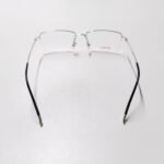 Premium metal half-rim rectangular eyewear for unisex! - Image 4