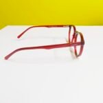 Premium Classic Round Frame Eyeglasses| Burgundy Acetate Frame for women - Image 5