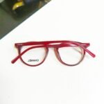 Premium Classic Round Frame Eyeglasses| Burgundy Acetate Frame for women - Image 6