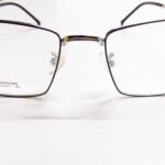 Men’s Premium Full-Rim Rectangular Metal Eyeglasses - Image 3
