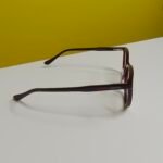 Premium Cat-Eye Optical Frame – Burgundy & Black for Women - Image 2