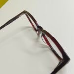 Premium Cat-Eye Optical Frame – Burgundy & Black for Women - Image 4