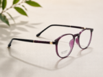 Women's lightweight, flexible and stylish full-rim frame| Black | Deep Burgundy - Image 4
