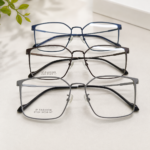 Premium metal matt rectangular eyewear for unisex!