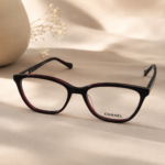 Premium Cat-Eye Optical Frame – Burgundy & Black for Women